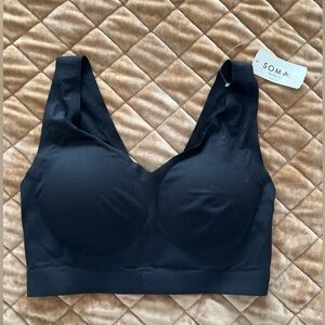 NWT - SOMA Seamless Enbliss Black Wireless Bra